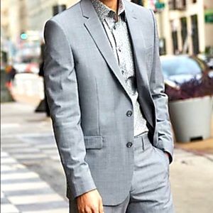 Express Innovator Slim Fit Mens Suit grey